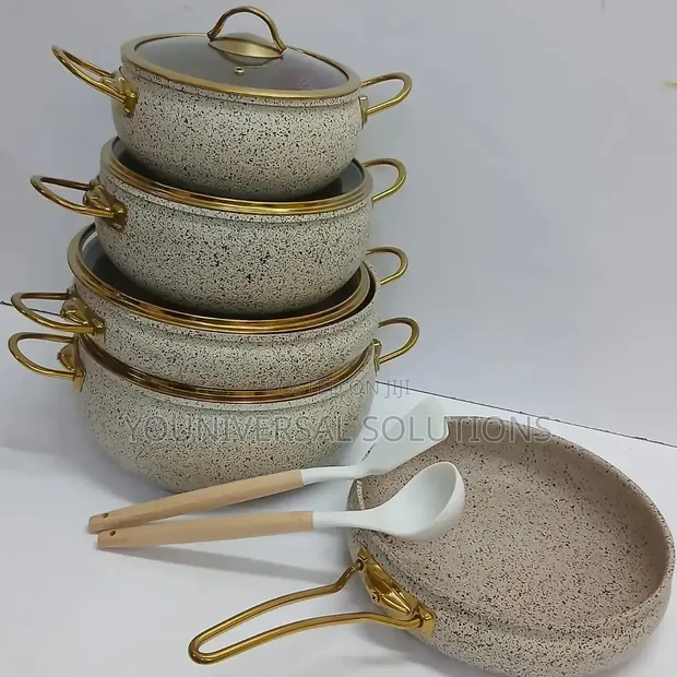 9pcs Granite Coating Kitchen Cookware Set - 1