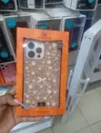 Crystal Rhinestone Flower Case for iPhone 13 Pro Max - 1