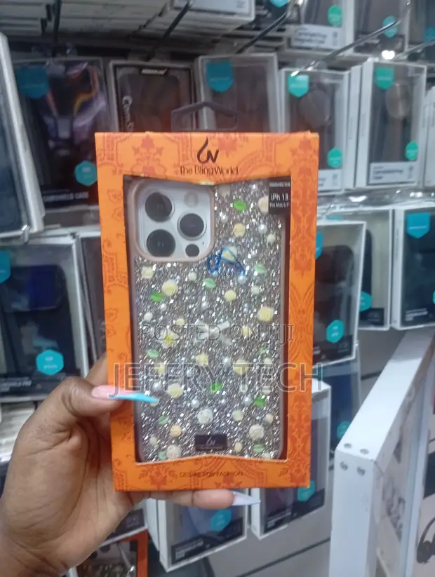 The Bling World Floral Rhinestone Case for iPhone 13 Pro Max - 1