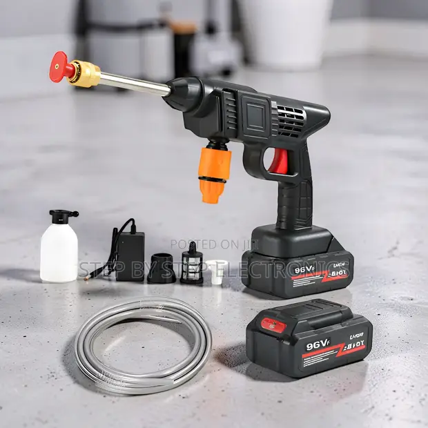 Flash Sale: Cordless Portable High Pressure Car Washer Gun - 1