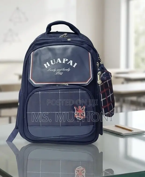 Boys Heavy-Duty School Backpack with Accessory Pouch - 1