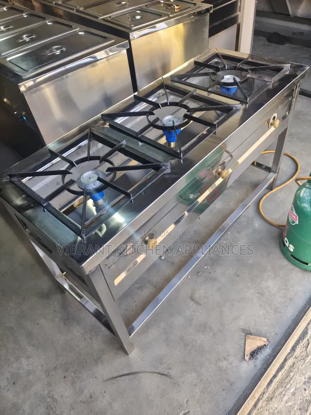3 Burner High Pressure Commercial Cooker - 1
