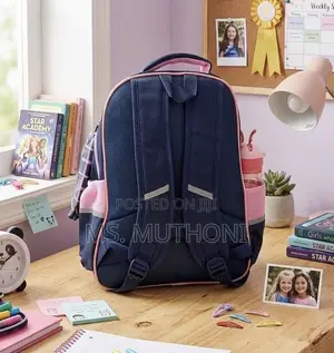 Girls Waterproof School Bag and Pencil Pouch Set