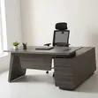 1600mm L-Shape Office Desk - Black - 2