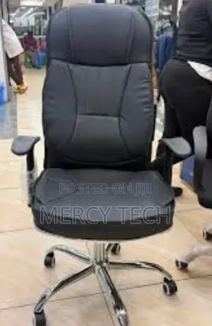 Executive High-Back Leather Office Chair