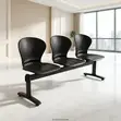 Ergonomic 3-Seater Airport Bench - 4