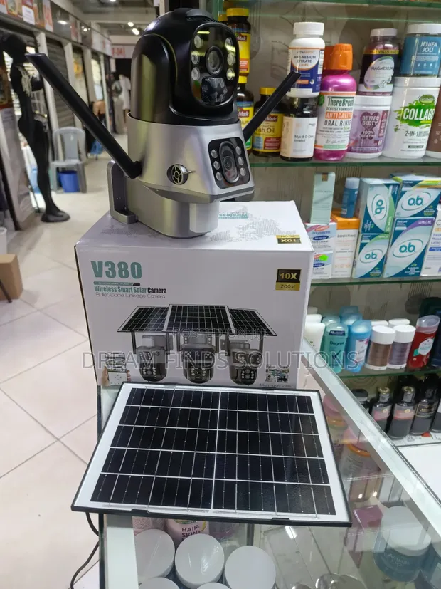 V380Pro Solar-Powered Wireless Security Camera - 1