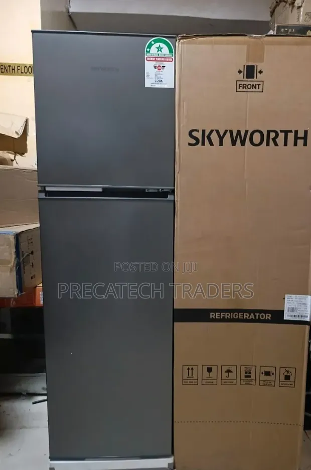 Skyworth 158L Double Door Fridge Freezer - 1