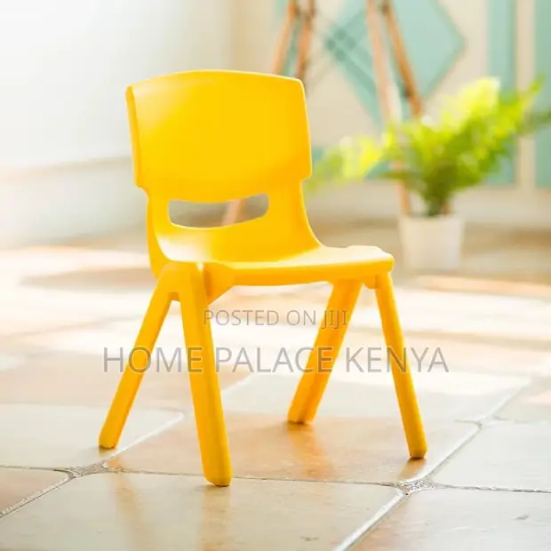 Kiti cha Plastiki cha Watoto cha Kusomea - Njano - 1