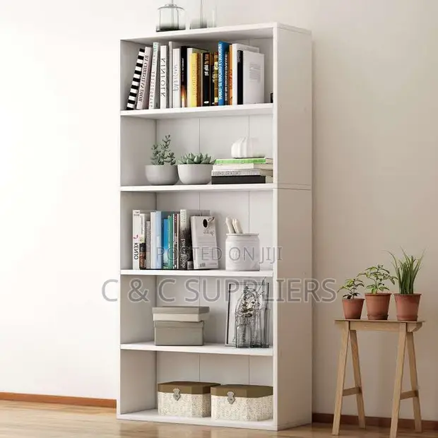 Open Layered Shelf Storage Bookcase - 1