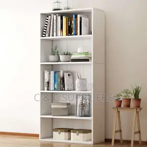 Open Layered Shelf Storage Bookcase