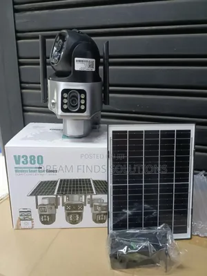 V380Pro Wireless Smart Solar Camera - 4K Dual-Lens