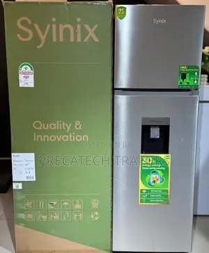 Syinix 257L Double Door Refrigerator - 3 Star Energy Rating