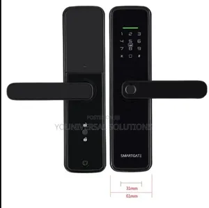 X7L Smart Lock - Aluminium, Nyeusi