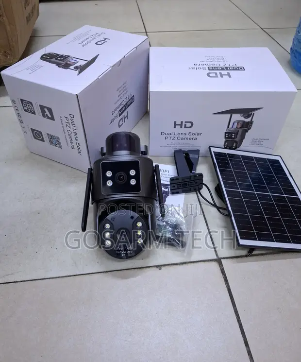 UBOX Dual Lens Solar WiFi Security Camera - 1