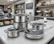 OSFE Premium Titanium-Infused Stainless Steel Pots and Pans Set - 2