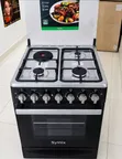 Brand New Syinix 60cm x 60cm Standing Cooker with 3 Gas + 1 Rapid Hotplate - 1