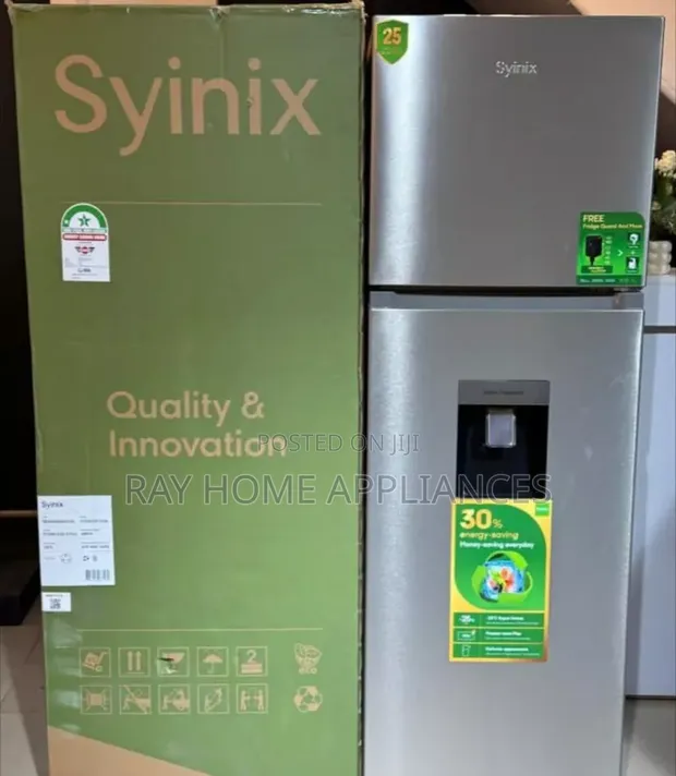 Brand New Syinix 257L No Frost Double Door Refrigerator - 1