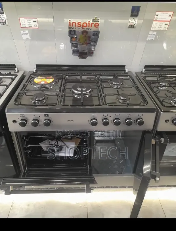 Mika 60x90cm 5-Burner Gas Cooker with Electric Oven - 1