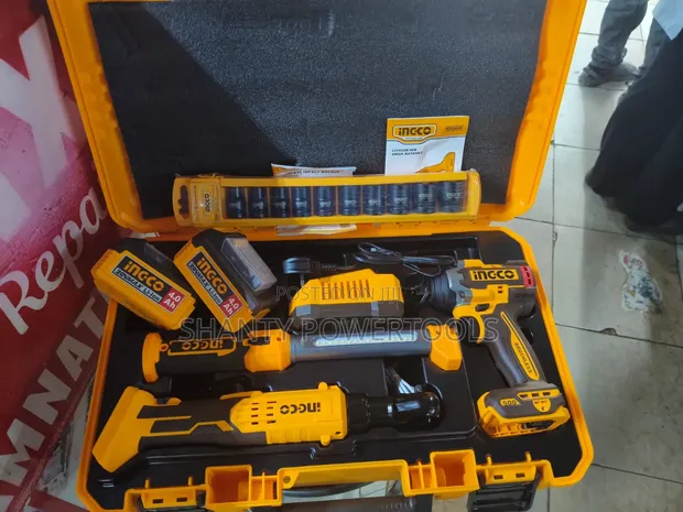 Quality Ingco 20V Cordless Power Tool Combo Set - 1