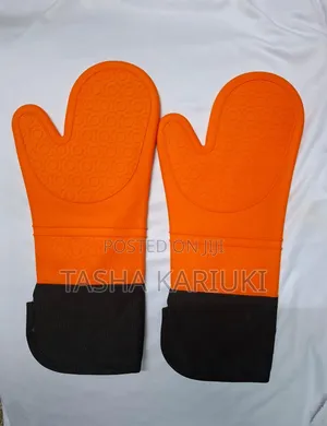 Silicone Oven Mitts - Heatproof Cooking & Baking Gloves