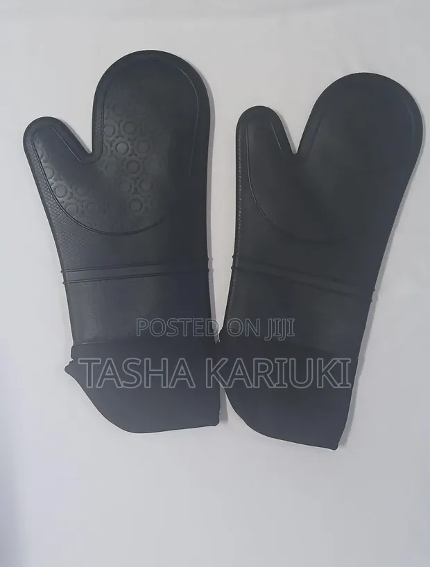 Silicone Oven Gloves - Heat Resistant Kitchen Gloves - 1