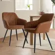 Chester Dining Chair with Upholstered Backrest - 2