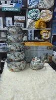 12 Pcs Enamel Cookware Set - 1