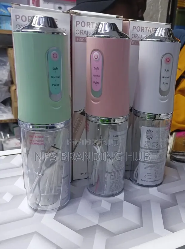 Rechargeable Portable Oral Irrigator with 4 Nozzles - 1