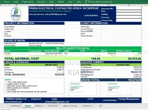 Mfumo wa Makadirio na Nukuu za Ufungaji wa Umeme, Solar, CCTV