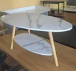 Executive Marble-Top Coffee Table & Bedside Stand - 1