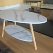 Executive Marble-Top Coffee Table & Bedside Stand - 2