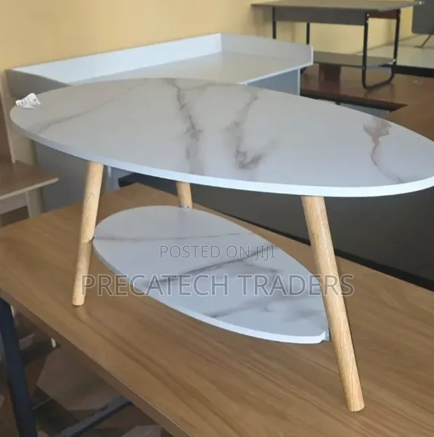 Luxury MDF Marble Coffee Table - Brand New - 1