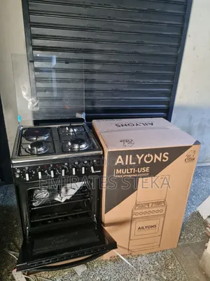 Ailyons Jiko la Umeme la Kisasa 50x55 (3 Gesi + 1 Hot Plate)