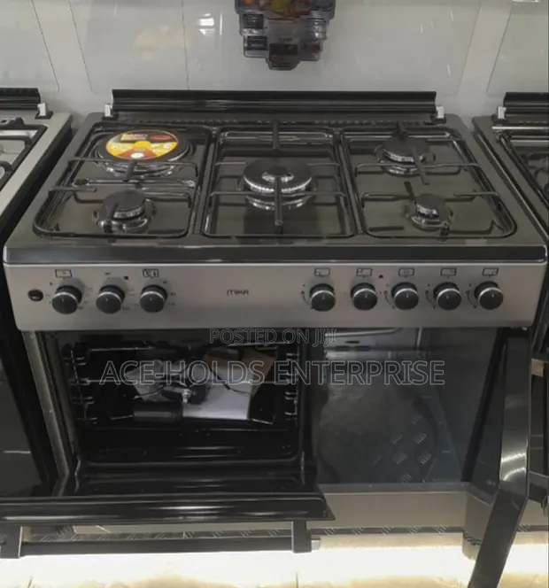 Mika 60x90cm 5-Burner Gas Cooker with Electric Oven - 1