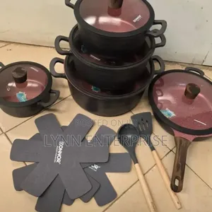 15 Pcs WAVE Nonstick Cookware Set - DONNOR Crystal