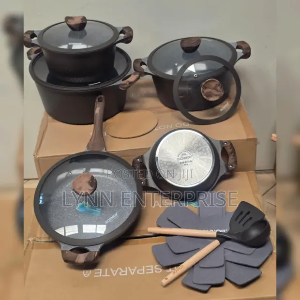 New DONNOR GLORY 15-Piece Granite Cookware Set - German Technology - 1