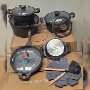 New DONNOR GLORY 15-Piece Granite Cookware Set - German Technology