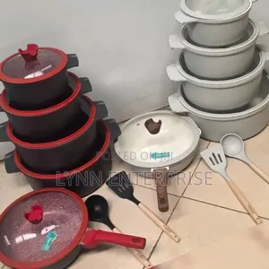 New DONNOR 15-Piece Granite Nonstick Cookware Set