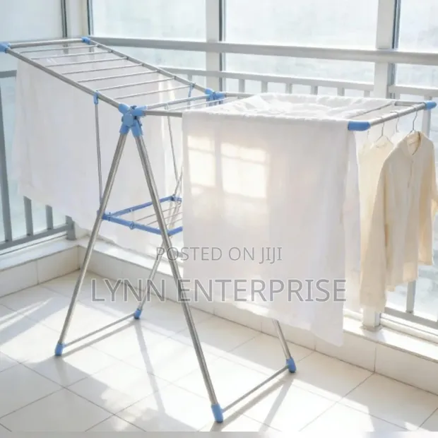Heavy Duty & Big Size Portable Stainless Steel Clothes Drying Rack - 1