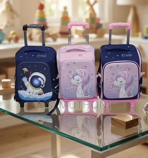 Dual-Use Rolling School Backpack / Trolley - 1