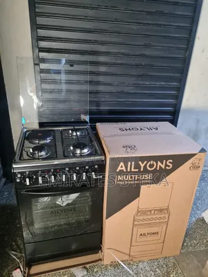 Ailyons 50x55cm 3+1 Gas Burner Standing Cooker with 60L Electric Oven