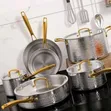 10-Piece Triply Stainless Steel Cookware Set - 1