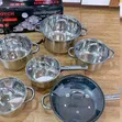 Botch Stainless Cookware Set - 12 Pieces - 2