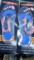 Silicone Full Insole Pad - Gel Foot Cushion & Shoe Support - 3