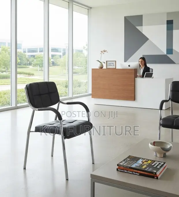 Katalina Leather Mid-Back Office Chairs - 1
