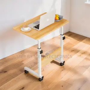 Ergonomic Height Adjustable Laptop Table Stand with Wheels