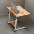 Sturdy Height Adjustable Laptop Table Stand with Wheels - 1