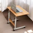 Sturdy Height Adjustable Laptop Table Stand with Wheels - 2