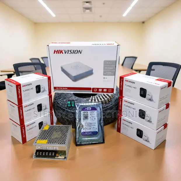 6 Hikvision 1080P Full HD 2MP CCTV Cameras Complete Kit - 1